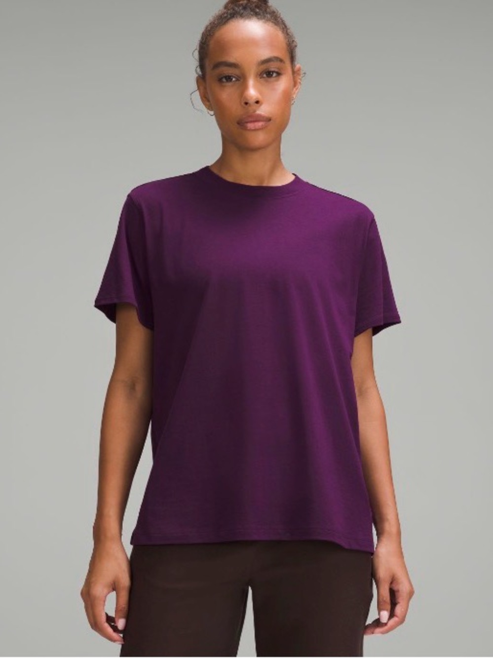 Lululemon All Yours Cotton T-Shirt - Dramatic Magenta - Size 4